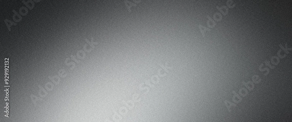 Obraz Metallic gradient background in silver tones with a grainy texture