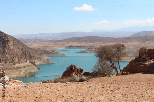 Fototapeta Barage Al Massira, Maroko.