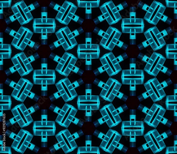 Fototapeta Seamless pattern of bold shapes and design for backgrounds, wallpaper, textiles and more!