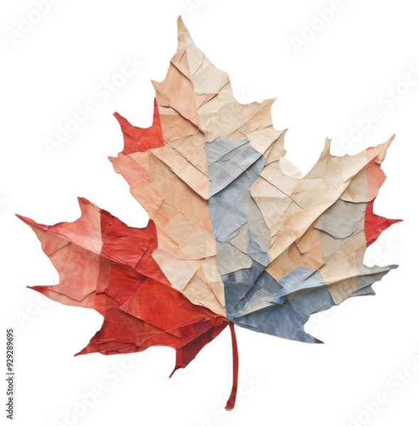 Fototapeta PNG Maple leaf paper creativity pattern.