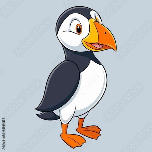 Fototapeta Puffin art vector illustration