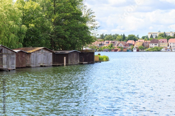 Obraz Alte Bootshäuser bei Malchow