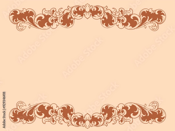 Obraz Vintage typographic decorative ornament design elements