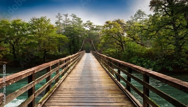 Fototapeta River bridge engineering.