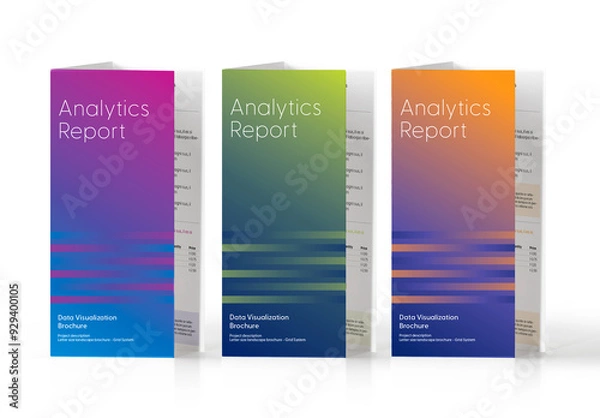 Obraz Colorful & Modern Analytics Brochure