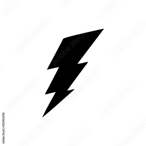 Obraz Lightning icon. lightning glyph. thunder icon. electricity icon. flash icon