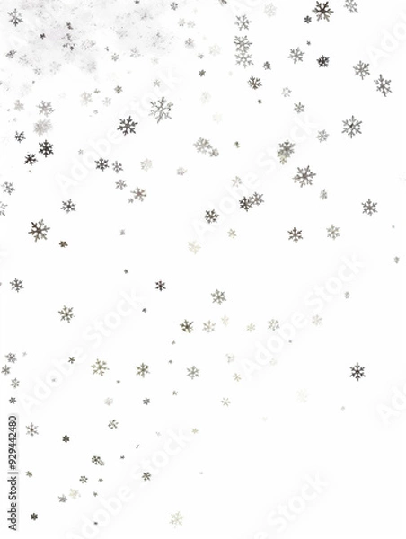 Fototapeta falling snow flakes