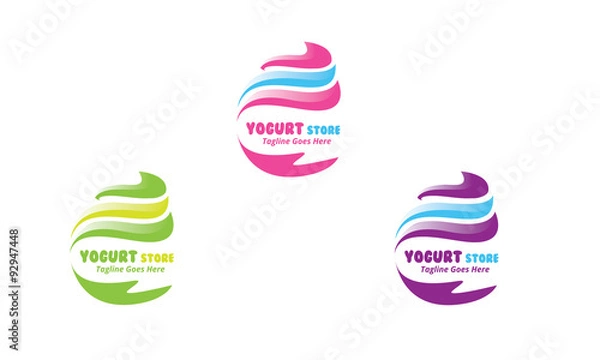 Obraz Yogurt Store Logo