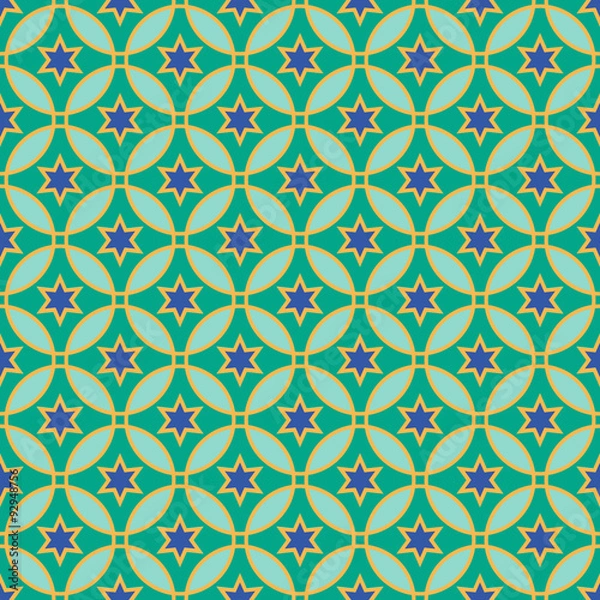 Fototapeta Arabic pattern. Seamless vector background