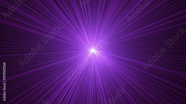 Fototapeta A vibrant purple burst of light radiating outward, creating a dynamic visual effect.