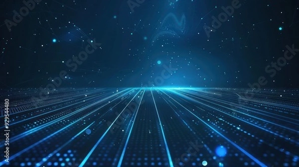 Fototapeta Abstract Digital Landscape