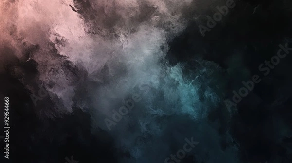 Fototapeta Abstract smoky texture with a gradient of colors, creating a moody atmosphere.