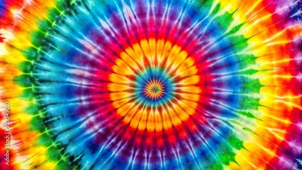 Obraz Tie Dye Swirl Rainbow Colors Background.