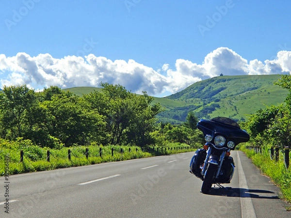 Obraz ハーレーダビッドソンでビーナスラインをツーリング