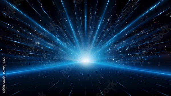 Fototapeta Blue technology abstract background