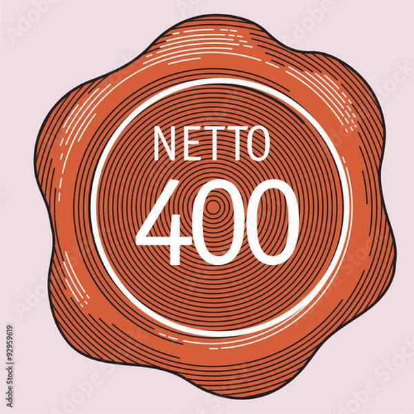 Obraz Wax seal stamp. Vector