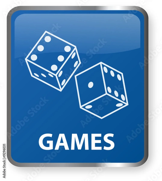 Fototapeta Games Button