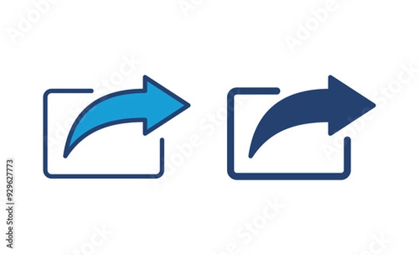 Obraz Share icon vector. Sharing vector icon