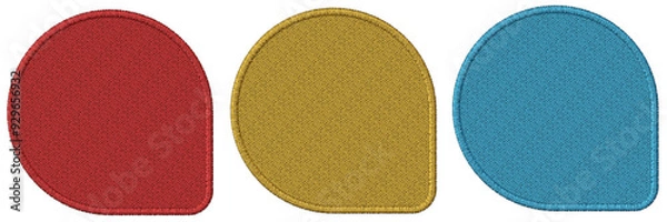 Fototapeta Embroidery Shapes for background