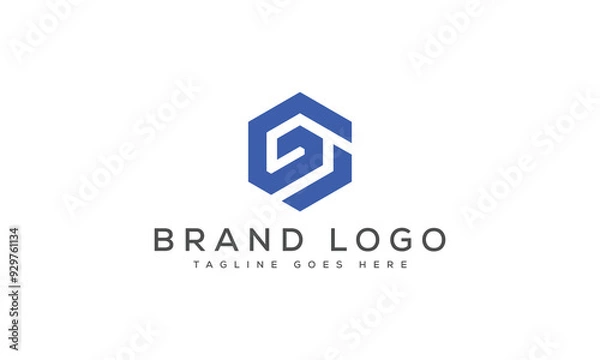 Fototapeta letter G logo design vector template design for brand.