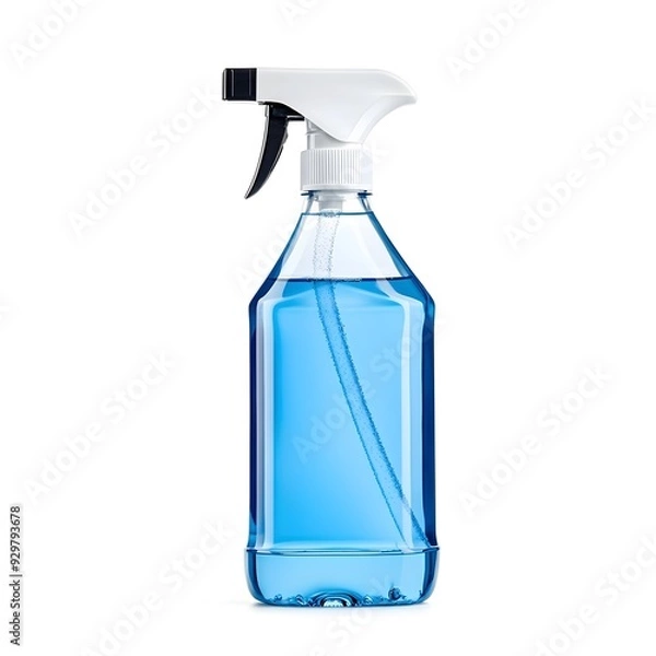 Fototapeta Transparent Multipurpose Cleaning Spray Bottle Isolated on White Background