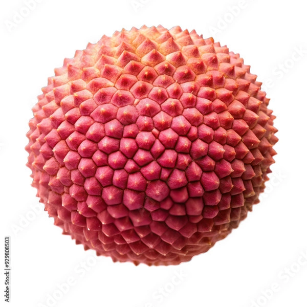 Obraz Lychee top view isolated on transparent background