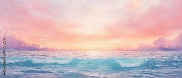 Fototapeta Ocean concept invitation template