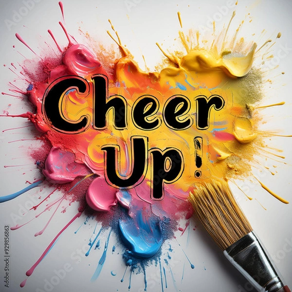 Fototapeta 페인팅글자(힘내)