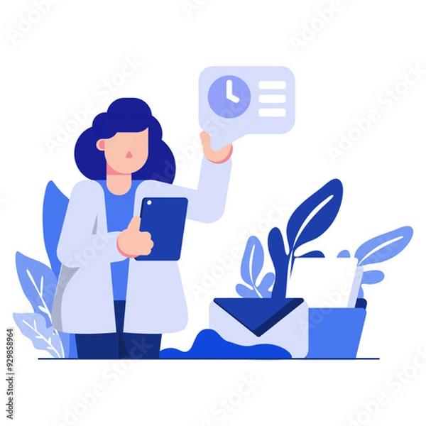 Fototapeta Enhance your digital presence with our visually striking Waitlist Order flat illustrations
