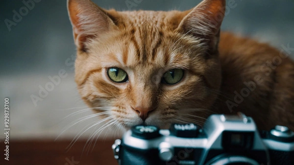 Obraz A Cat Looking Into the Camera