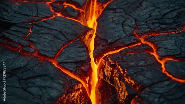 Obraz A Close-Up of a Magma Vein