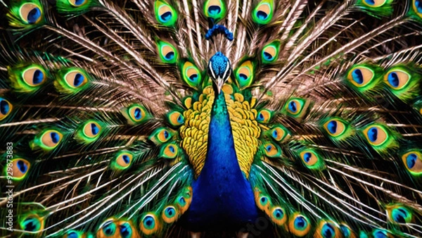 Obraz A Natural Peacock in Artistic View