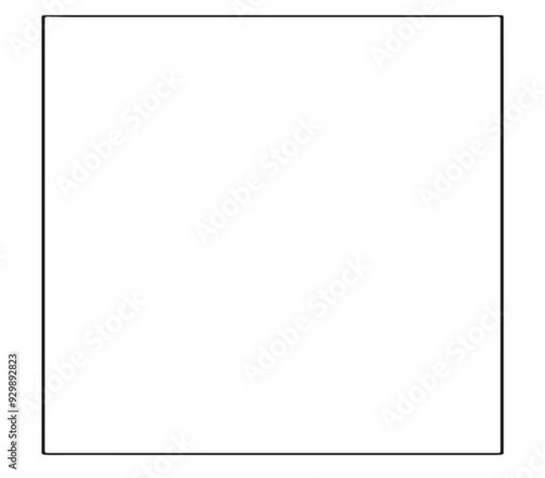 Fototapeta white square frame