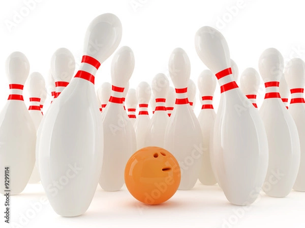 Obraz Bowling ball in a trap