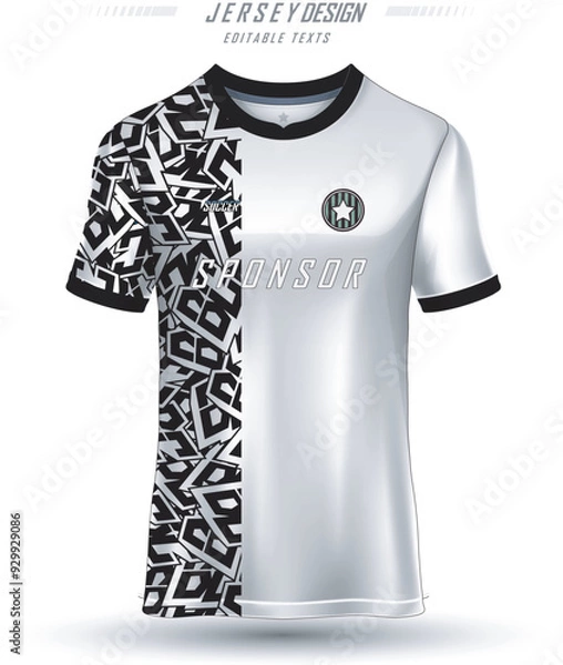 Fototapeta jersey design sublimation