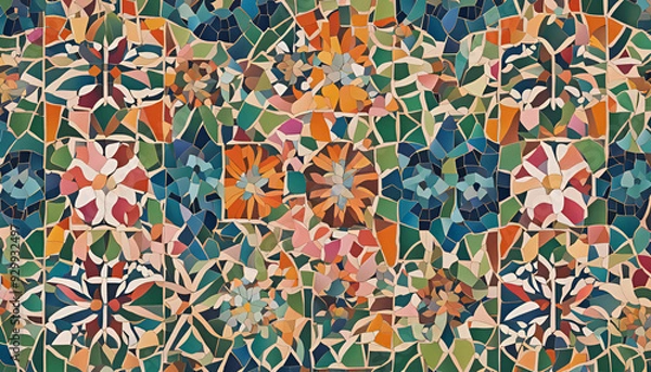 Fototapeta pattern with flowers