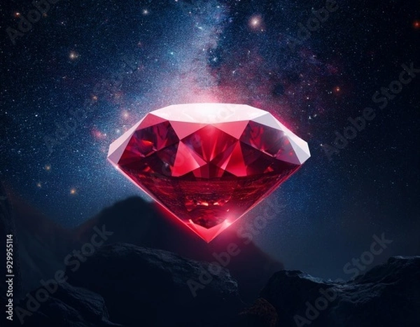 Obraz 宇宙とレッドダイヤモンド