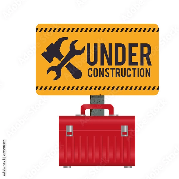 Fototapeta Under construction design 