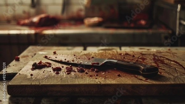 Fototapeta A vintage bicycle bathed in soft evening light, resting on a wooden deck amid lush greenery, evoking a peaceful, nostalgic mood.