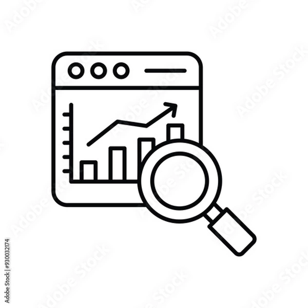 Obraz Data Insights icon vector stock illustration
