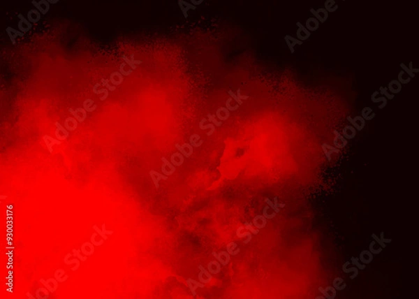 Obraz red smoke on black