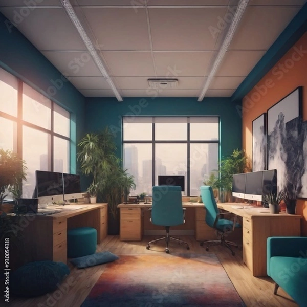 Fototapeta modern office interior