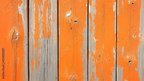 Fototapeta Orange Wooden Surface Texture Background