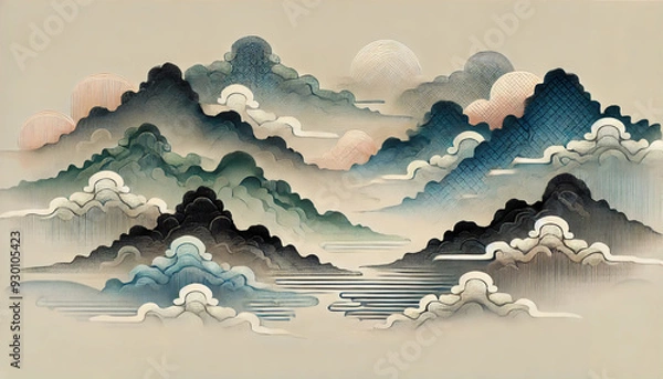 Obraz 和彫のメッシュグラデーション