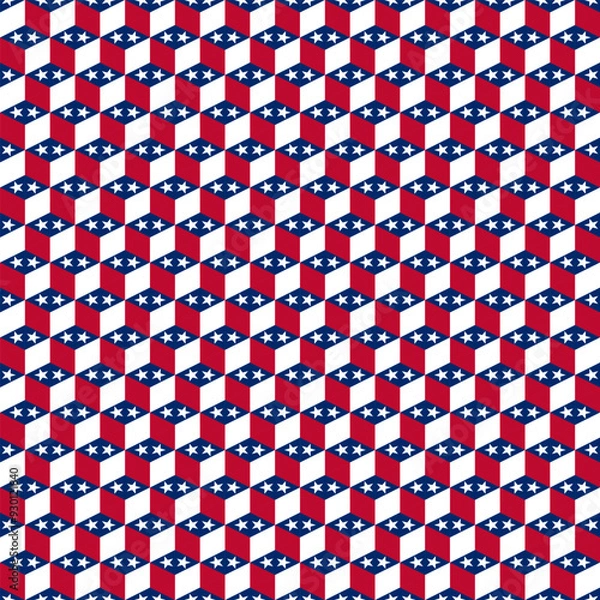 Fototapeta Cubic independence seamless pattern