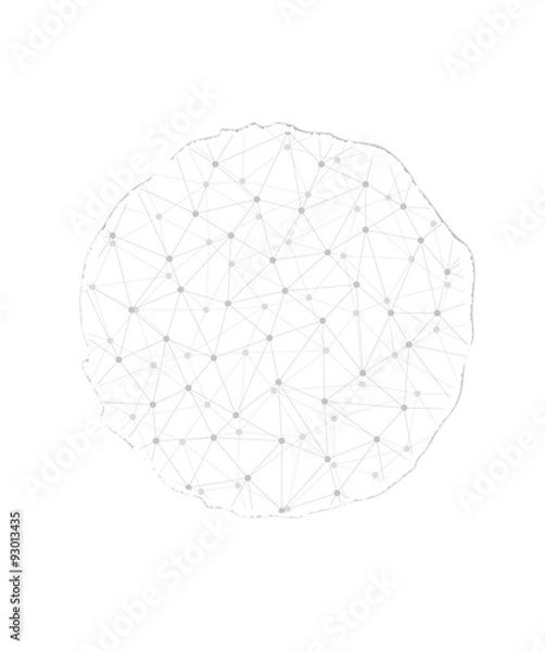 Fototapeta torn paper circle