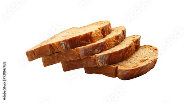 Fototapeta Bread slices_Transparent background PNG 
