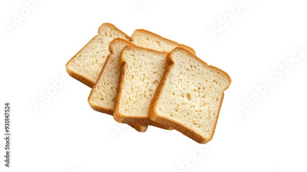Fototapeta Bread slices_Transparent background PNG 