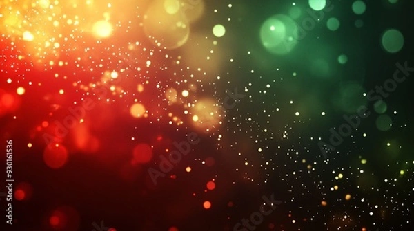 Fototapeta A red and green background with a gradient effect adding depth and warmth to a Christmas theme