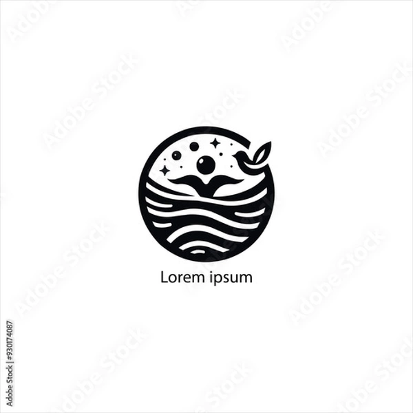 Fototapeta a wellness logo design concept